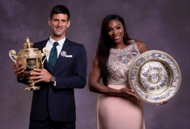 Branilca naslova sta Novak Đoković in Serena Williams.